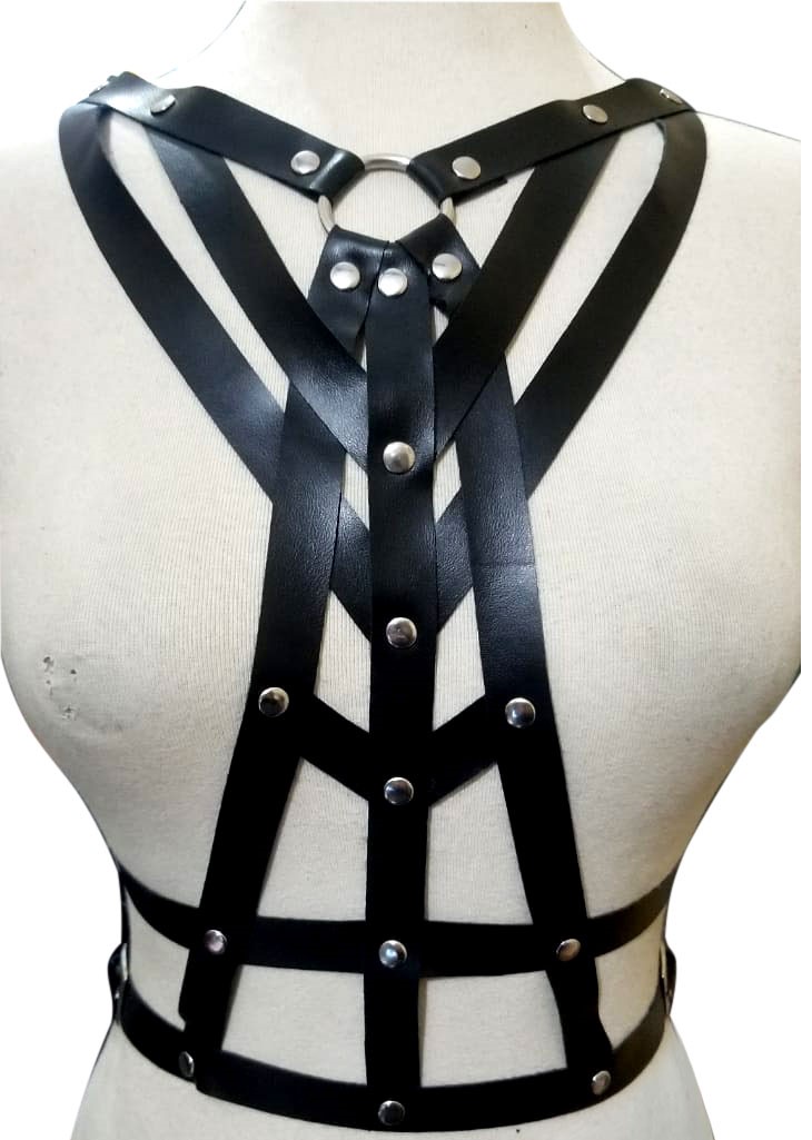 Black vegan Body harness